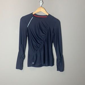 ATHLETA Women's Long Sleeve Gray Athletic Shirt